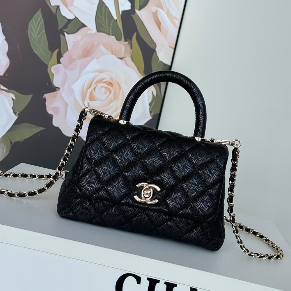 Ch**el Mini Flap Bag with Top Handle