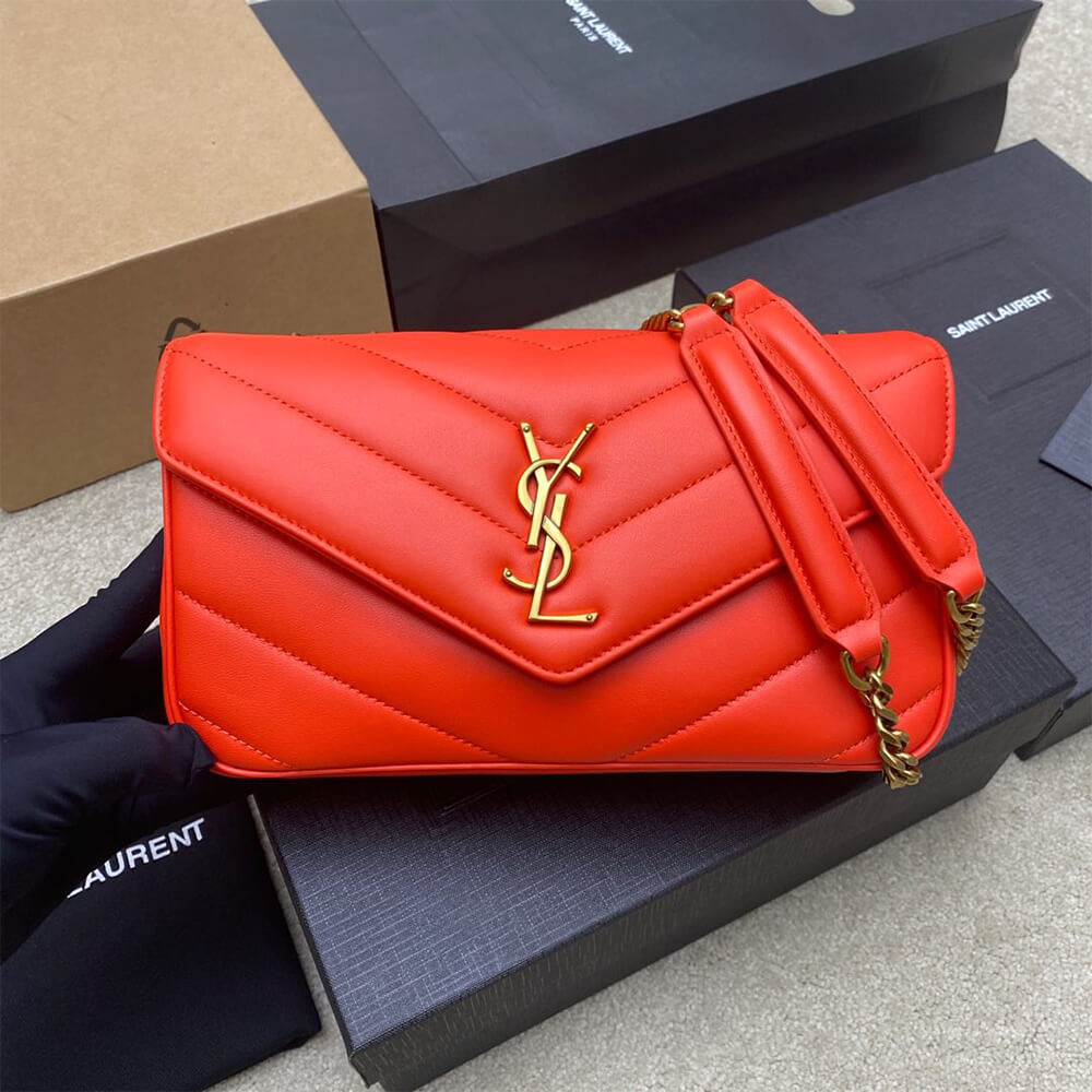 Y51 LOULOU small in MATELASSÉ lambskin
