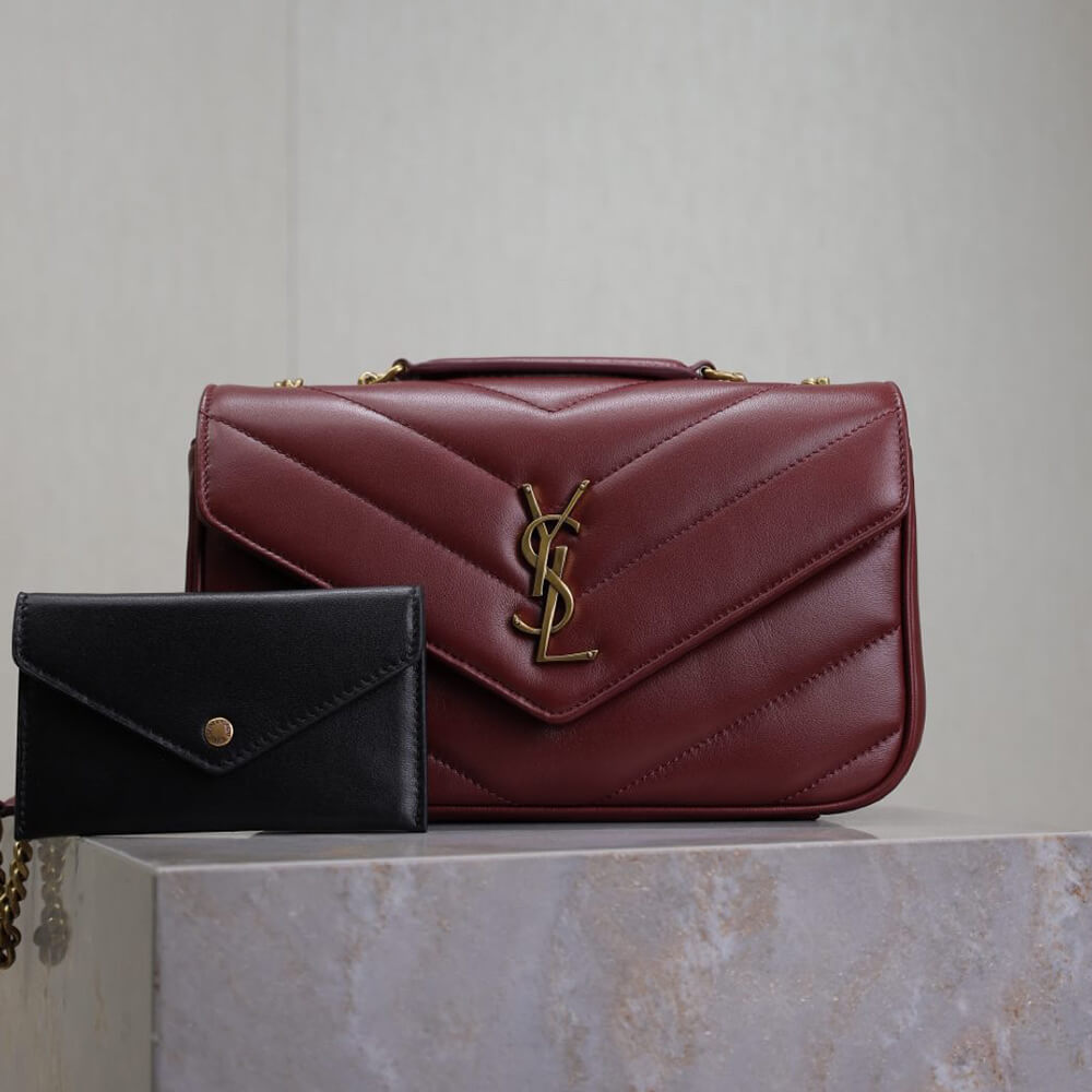 Y51 LOULOU small in MATELASSÉ lambskin