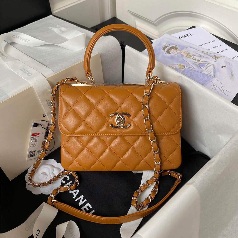 Ch**el Mini Flap Bag with Top Handle