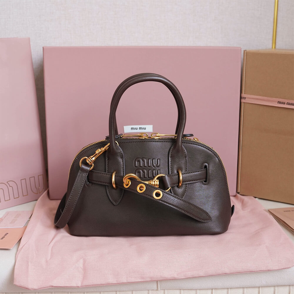 M1um1u  Aventure small nappa leather top-handle bag(HIGH-END GRADE)