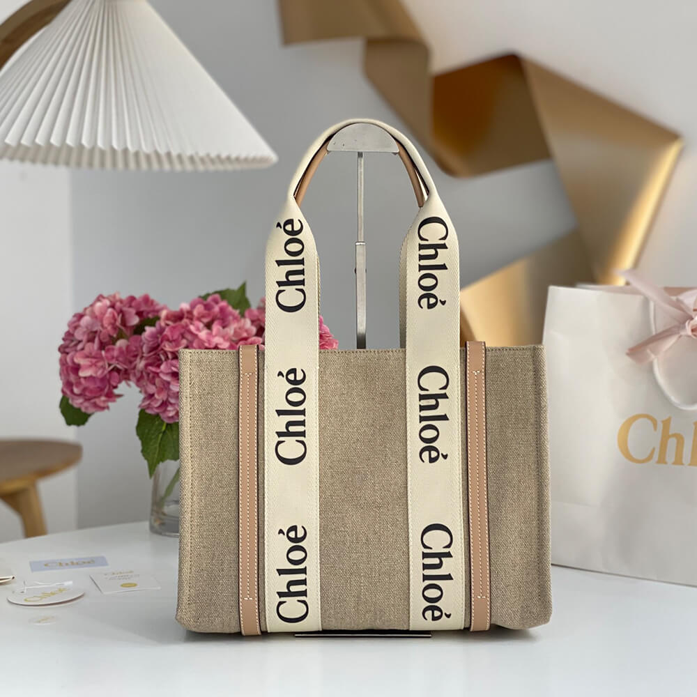 Ch10e  woody tote bag in linen