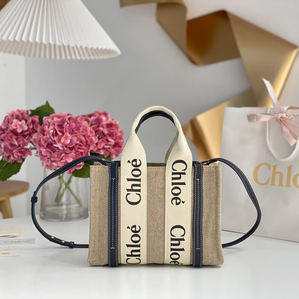 Ch10e small woody tote bag in linen