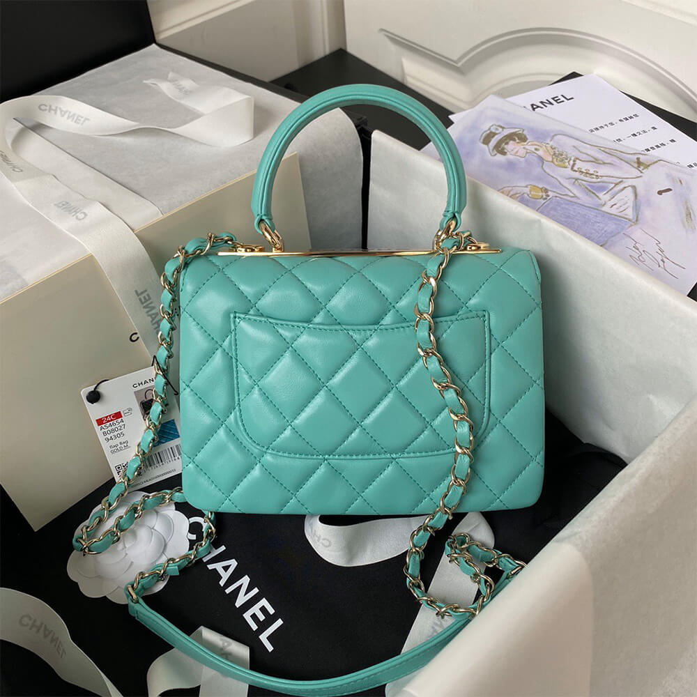 Ch**el Mini Flap Bag with Top Handle