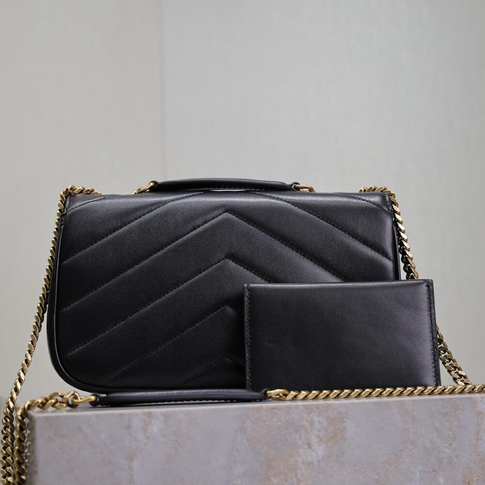 Y51 LOULOU small in MATELASSÉ lambskin