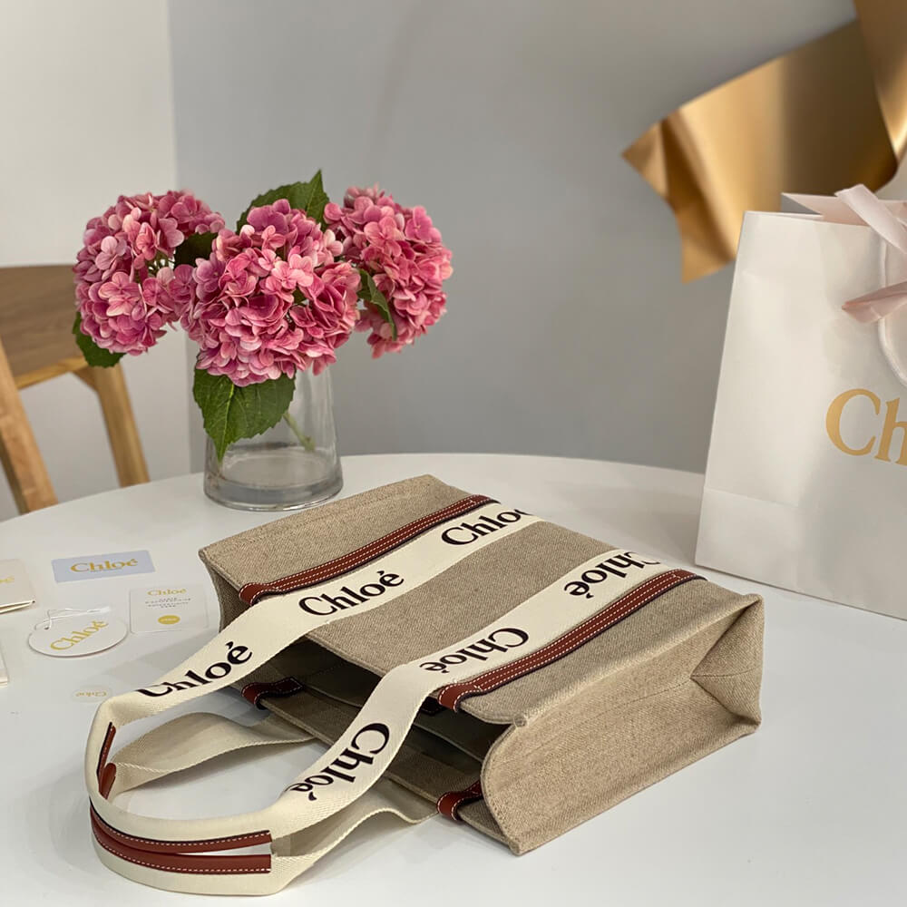 Ch10e woody tote bag in linen