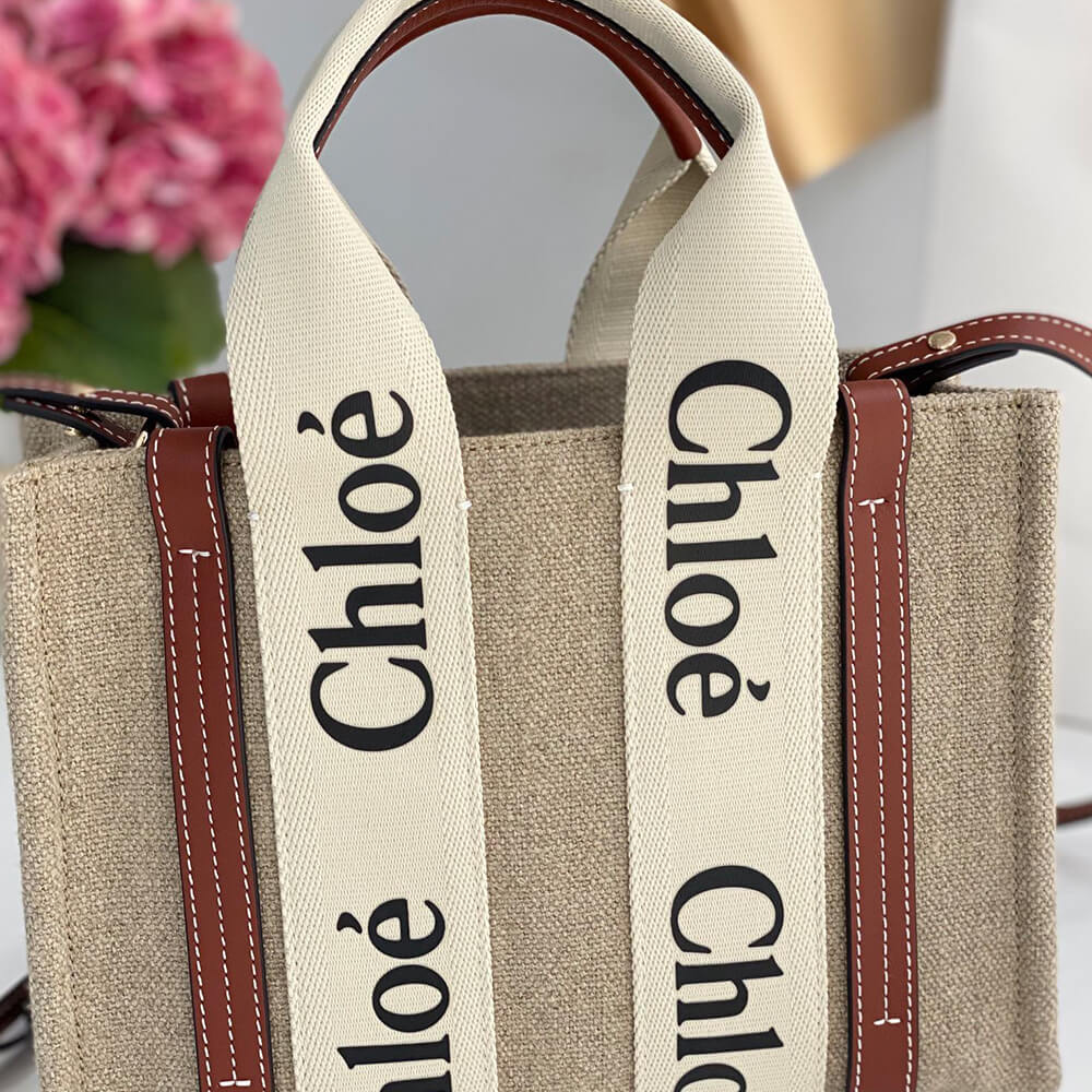 Ch10e small woody tote bag in linen