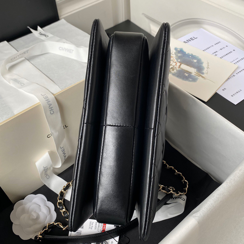 Ch**el Flap Bag With Top Handle