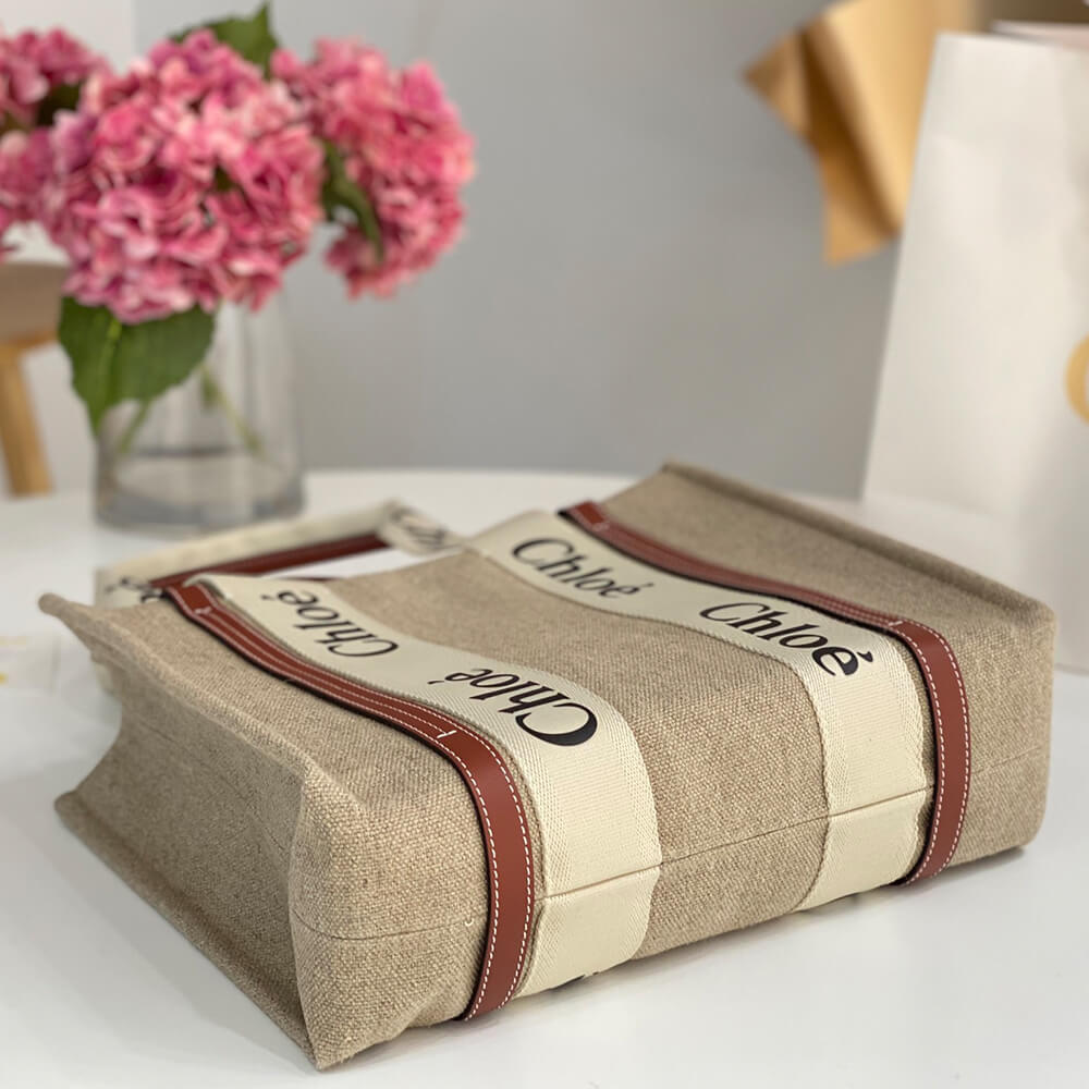 Ch10e woody tote bag in linen