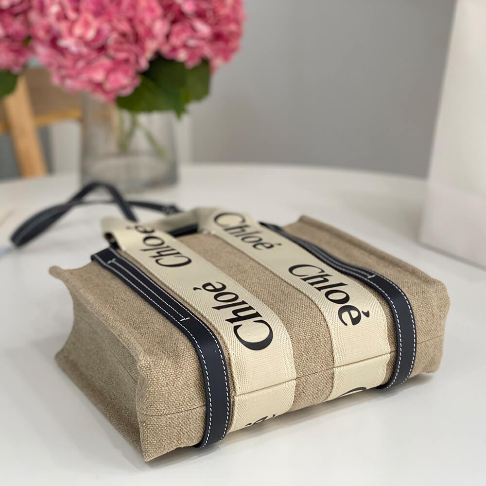 Ch10e small woody tote bag in linen