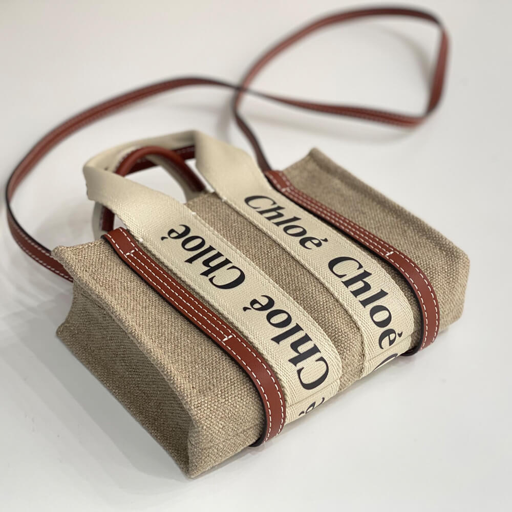 Ch10e mini woody tote bag in linen