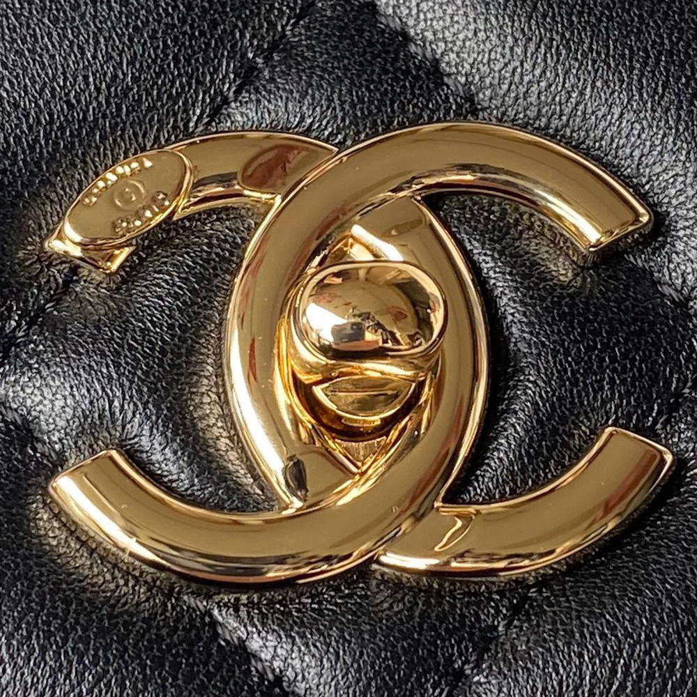 Ch**el Flap Bag With Top Handle