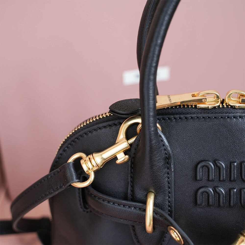 M1um1u  Aventure small nappa leather top-handle bag(HIGH-END GRADE)