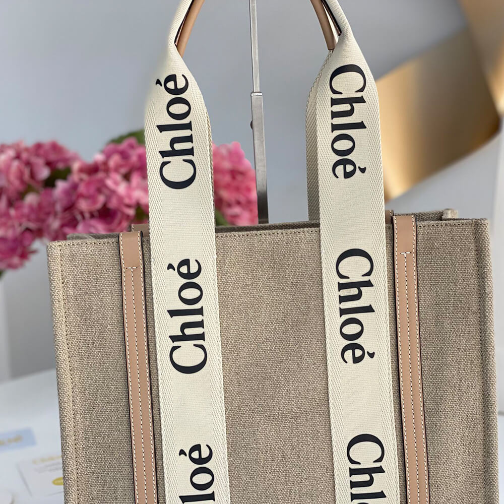 Ch10e  woody tote bag in linen