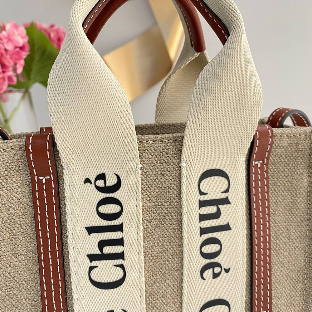 Ch10e mini woody tote bag in linen