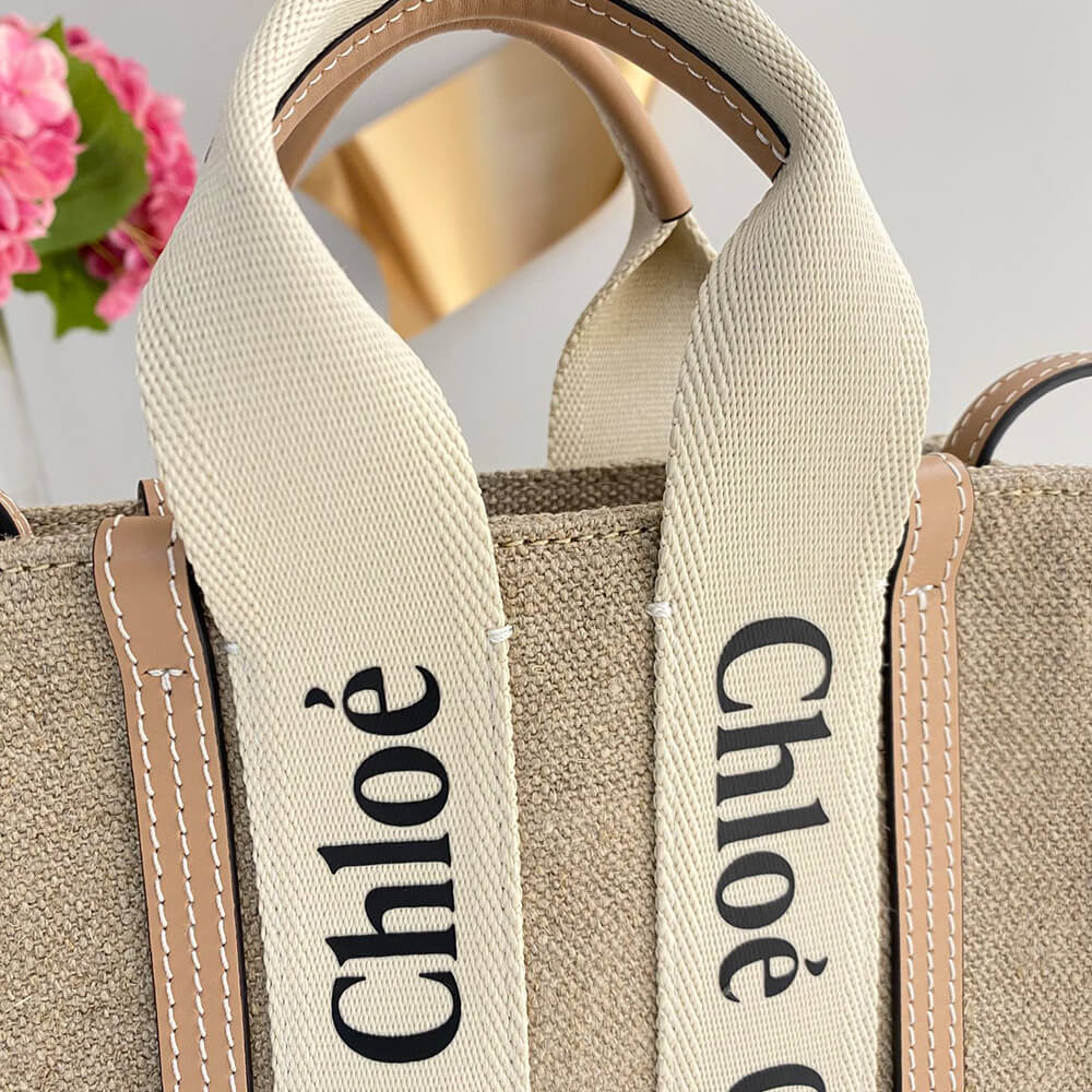 Ch10e   mini woody tote bag in linen