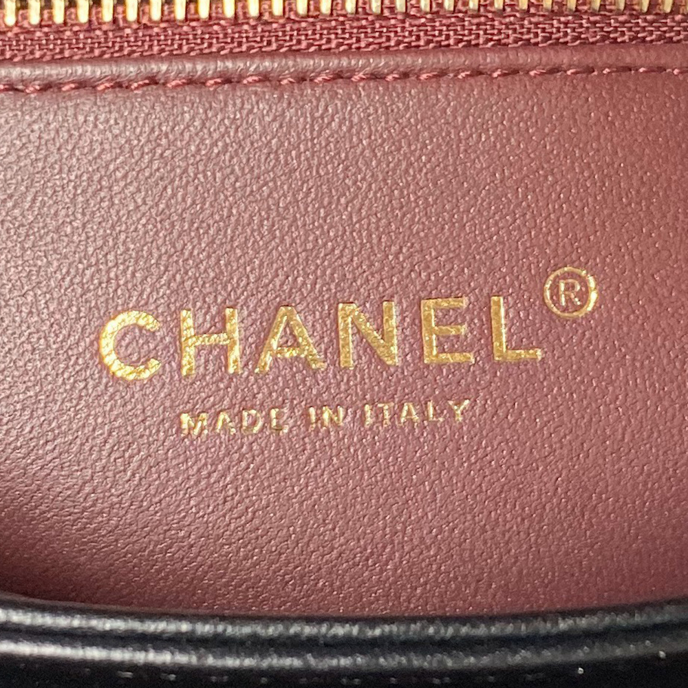Ch**el Flap Bag With Top Handle