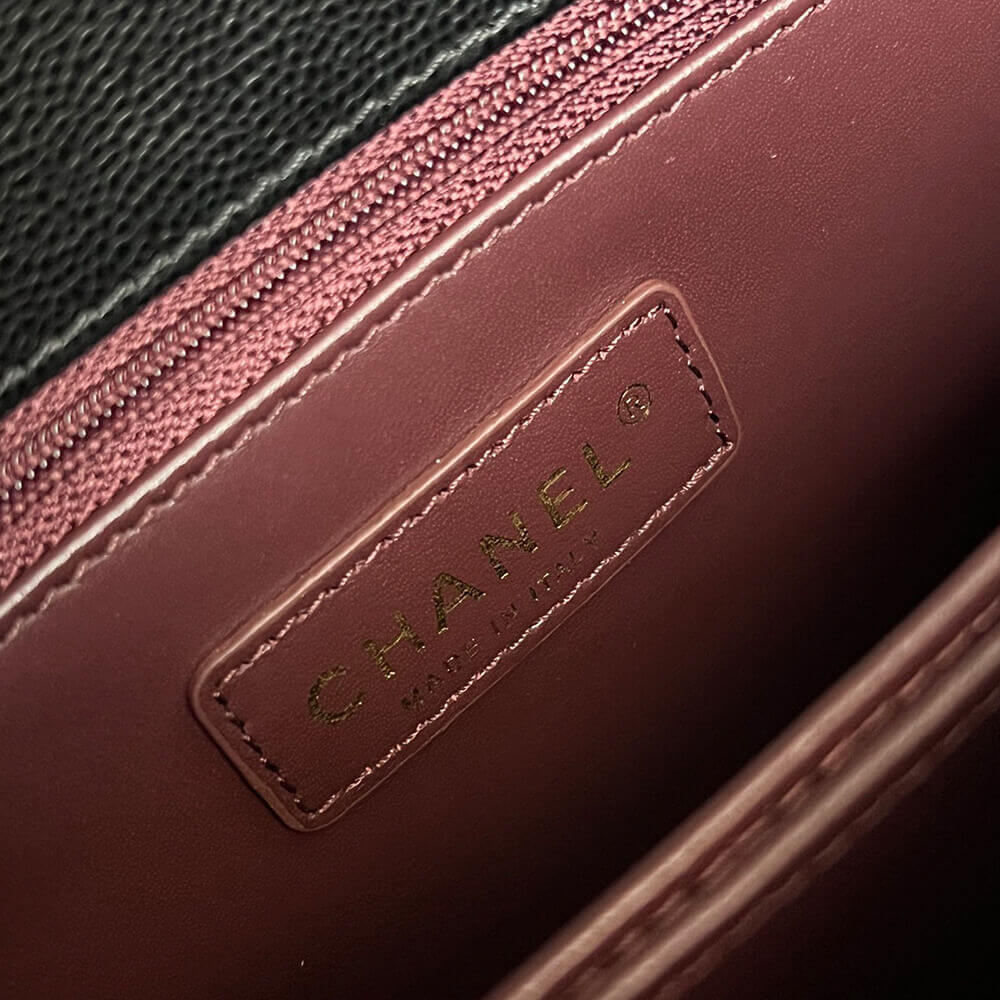 Ch**el Large Flap Bag With Top Handle(high-end grade)
