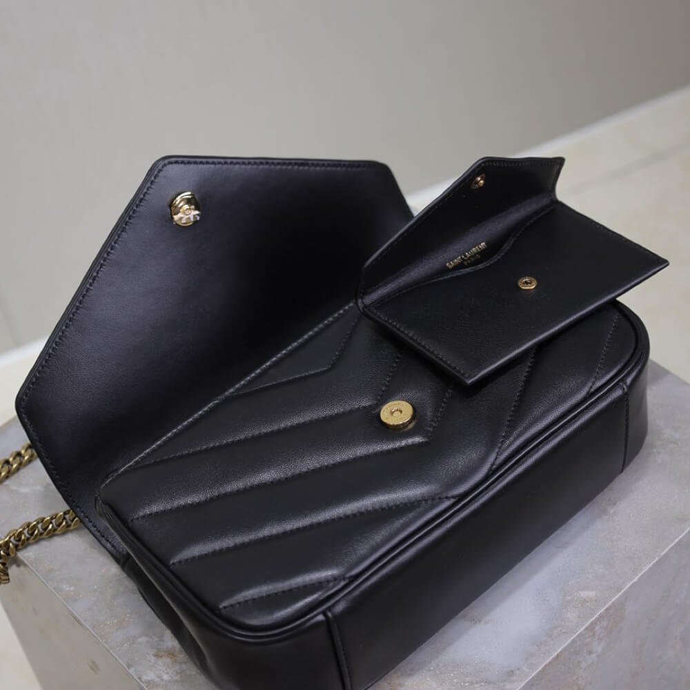 Y51 LOULOU small in MATELASSÉ lambskin
