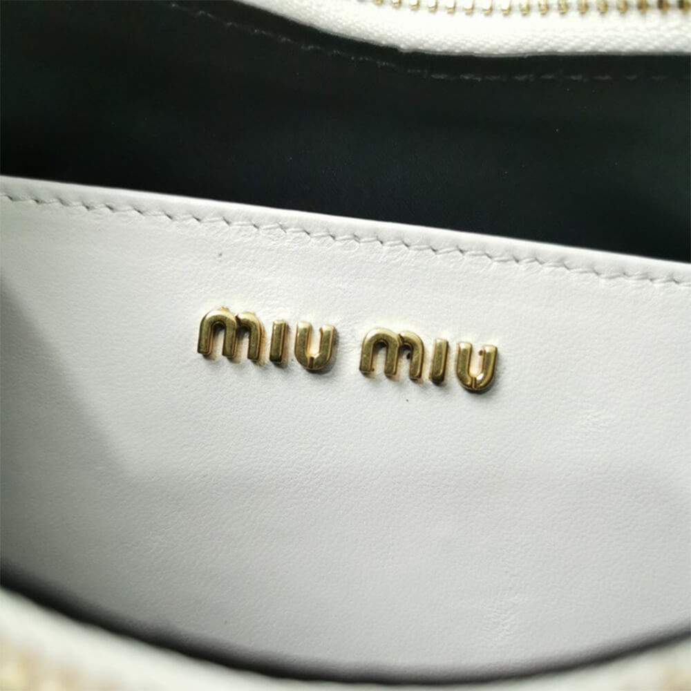 M1um1u  Matelasse nappa leather shoulder bag