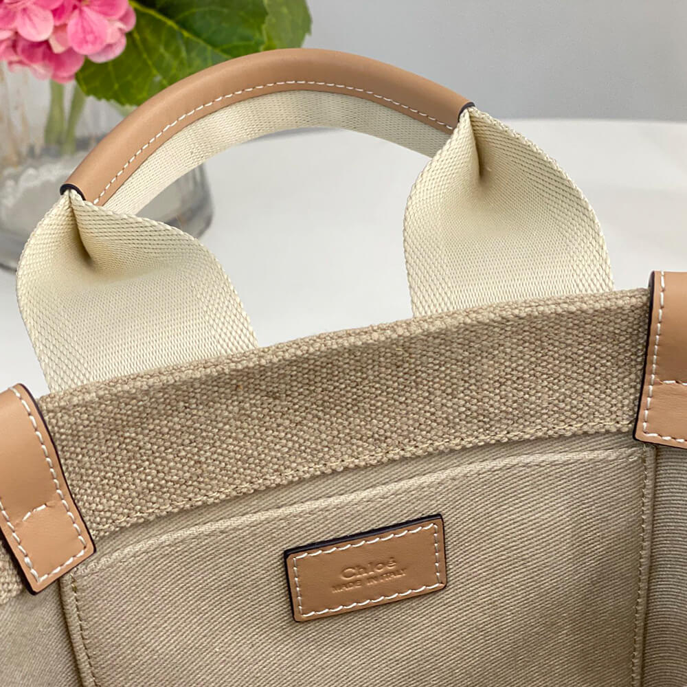 Ch10e small woody tote bag in linen
