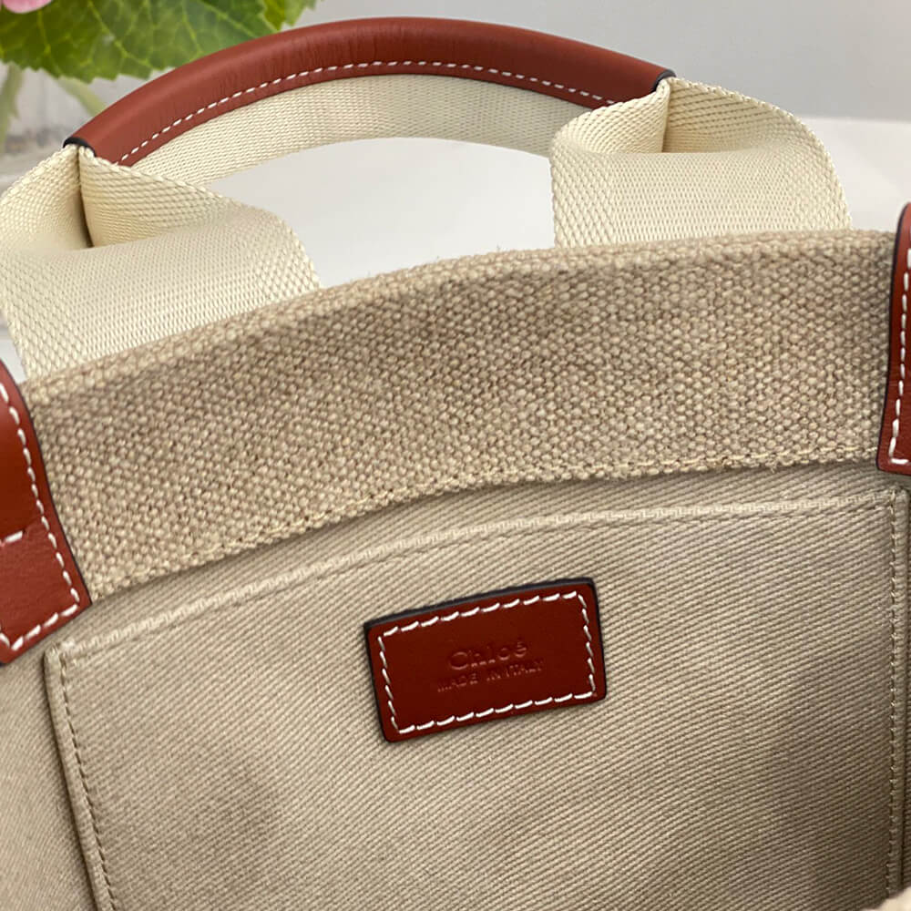 Ch10e small woody tote bag in linen