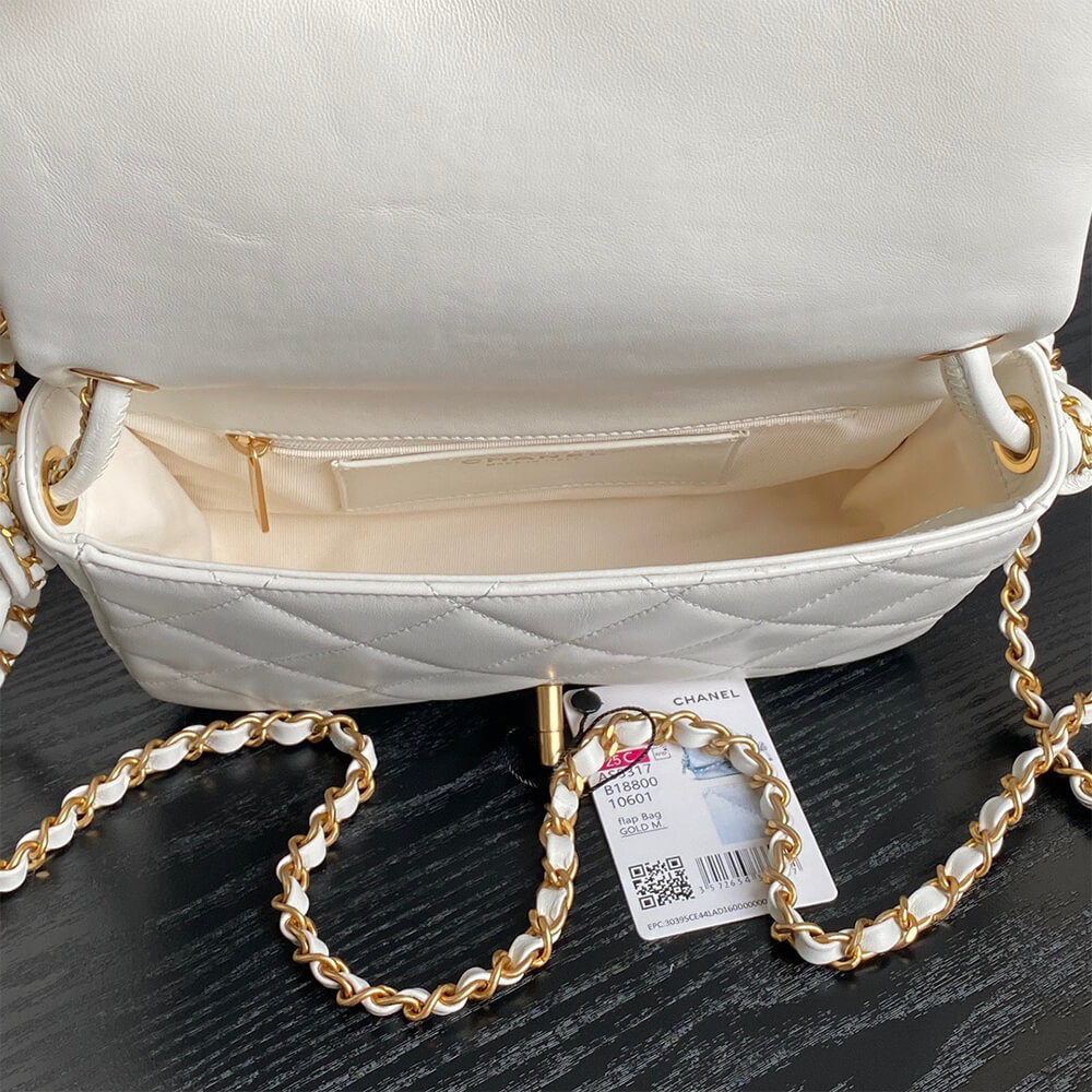 Ch**el Flap Bag With Top Handle(HIGH-END GRADE)