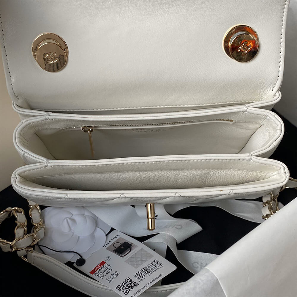 Ch**el Mini Flap Bag with Top Handle