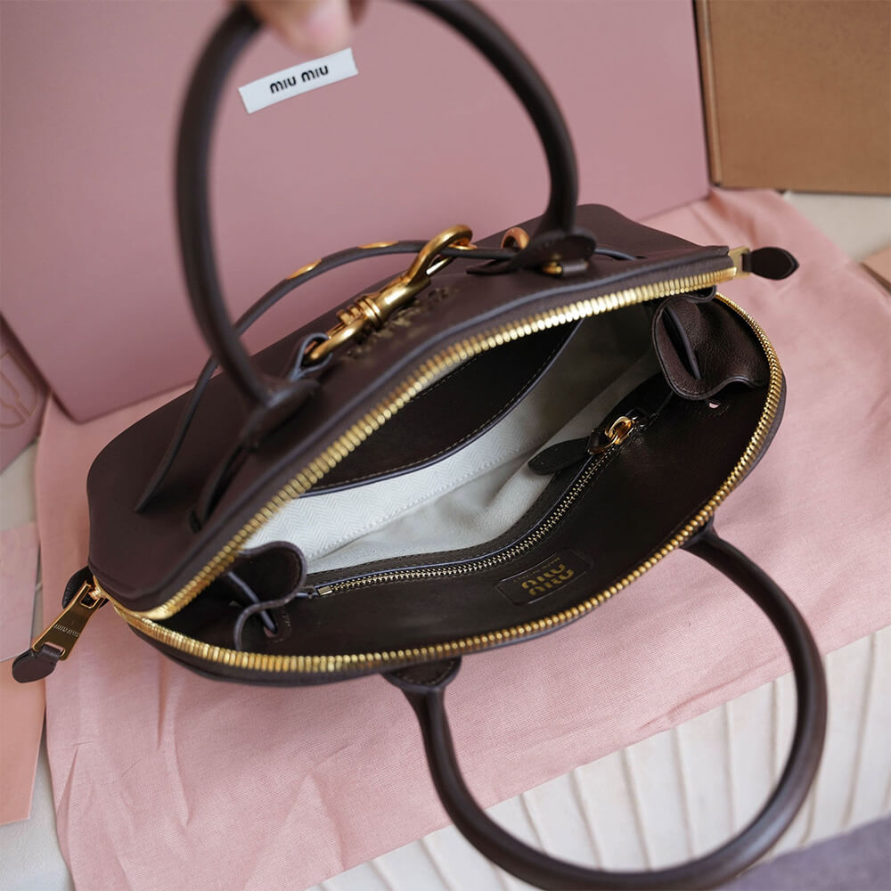 M1um1u  Aventure small nappa leather top-handle bag(HIGH-END GRADE)