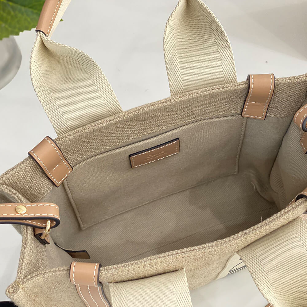 Ch10e small woody tote bag in linen