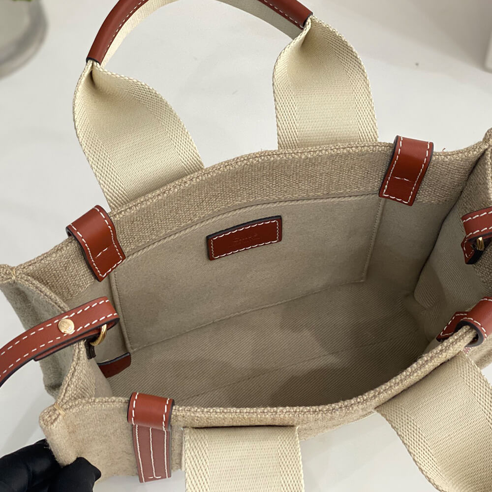 Ch10e small woody tote bag in linen