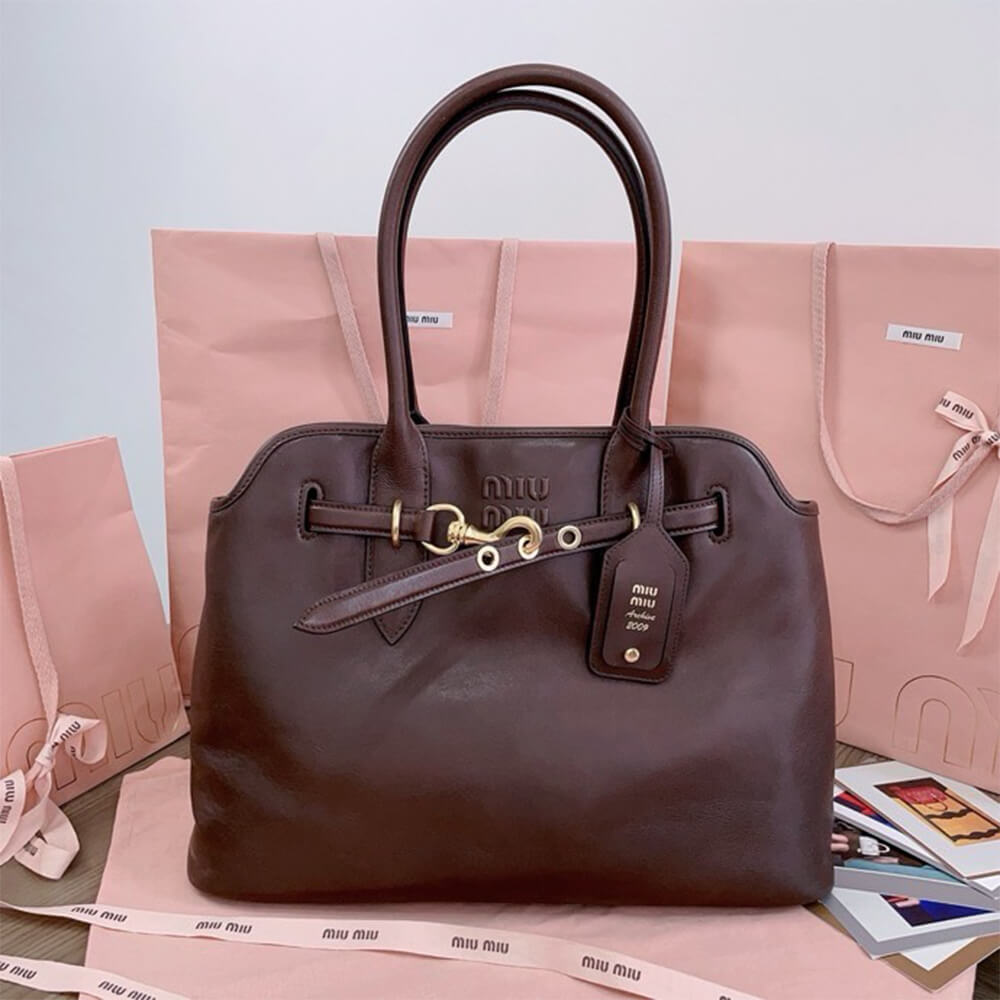M1um1u Medium Aventure nappa leather bag(HIGH-END Grade)
