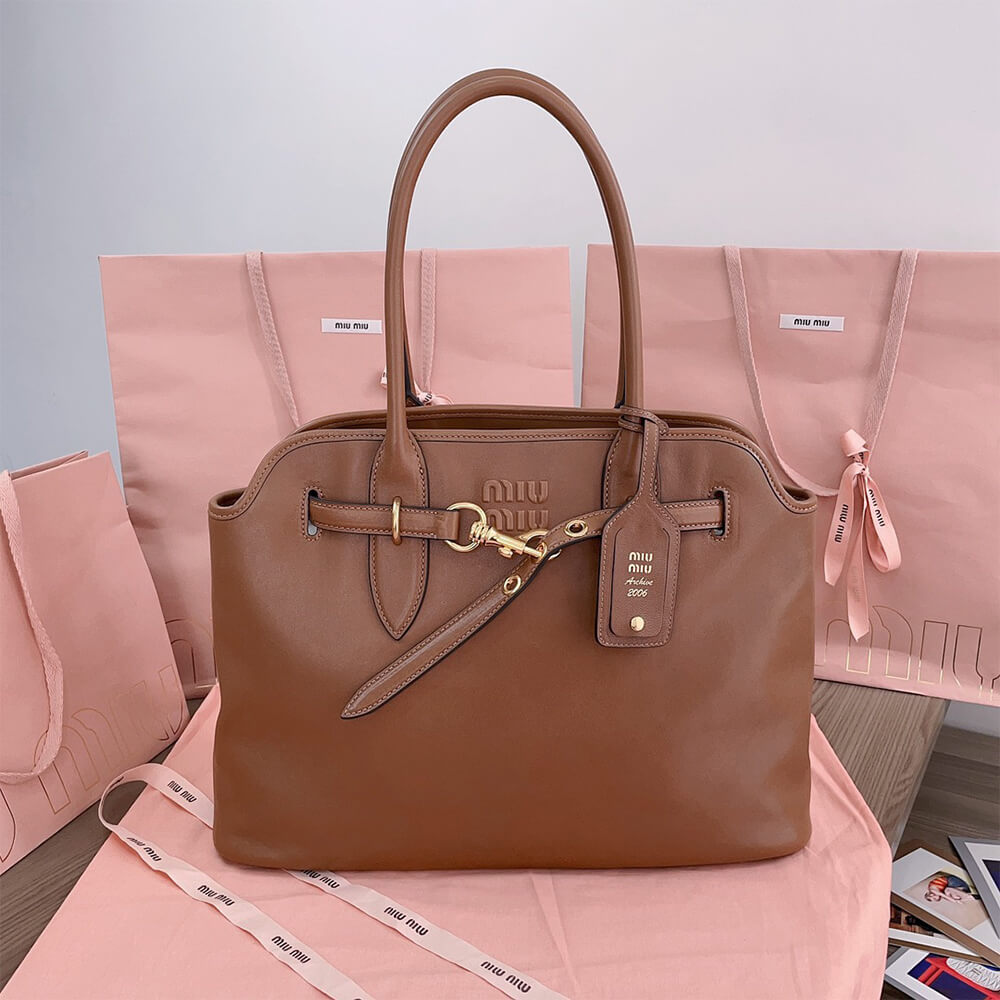 M1um1u Medium Aventure nappa leather bag(HIGH-END Grade)