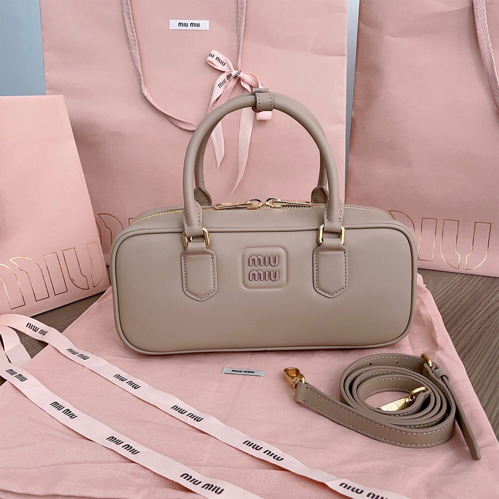 M1um1u Large Arcadie Leather Bag(HIGH-END GRADE)