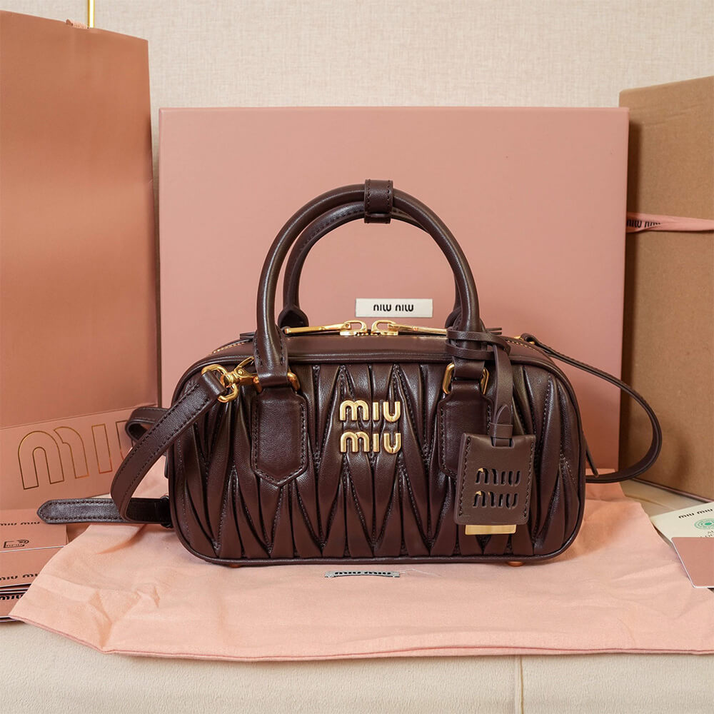 M1um1u Large Arcadie matelasse nappa Bag(HIGH-END GRADE)