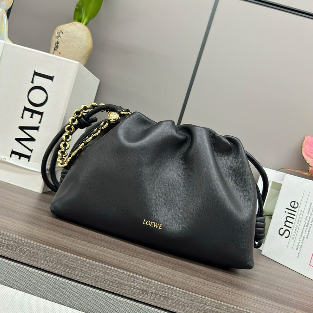 L0ew* Medium Flamenco purse in mellow nappa lambskin