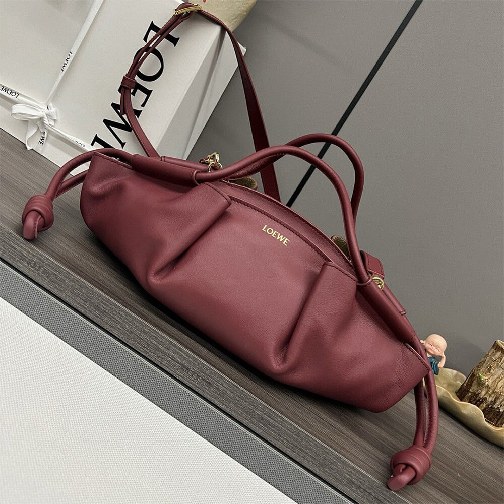 L0ew* Small Paseo bag in shiny nappa calfskin(high-end grade)