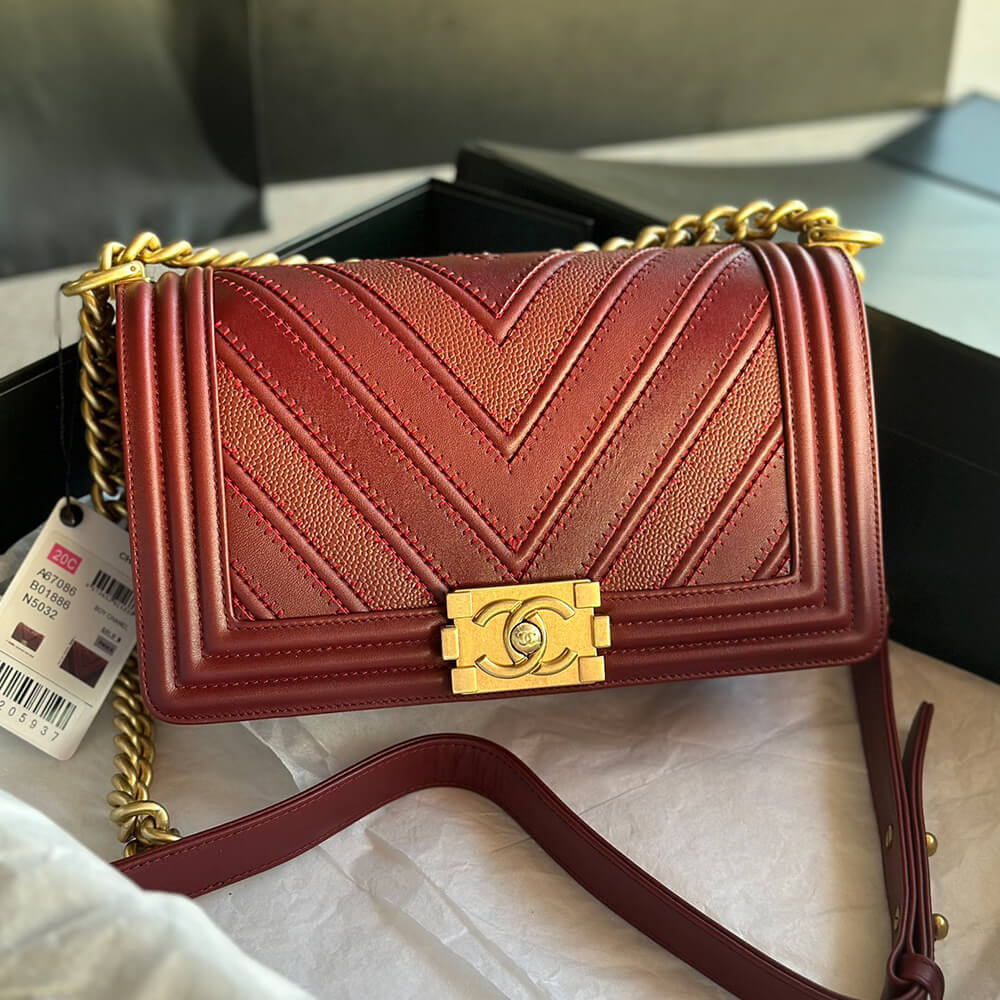 Chevron Boy Ch**el Handbag