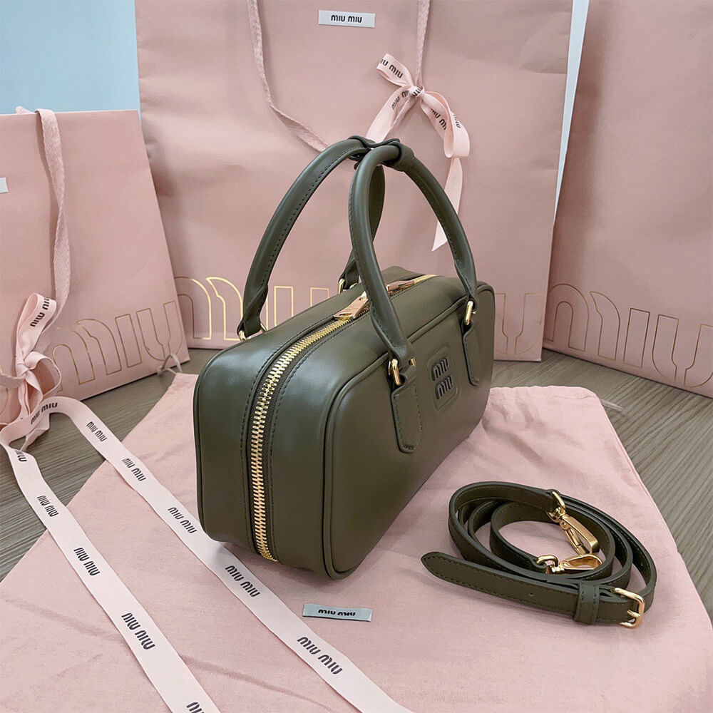 M1um1u Large Arcadie Leather Bag(HIGH-END GRADE)