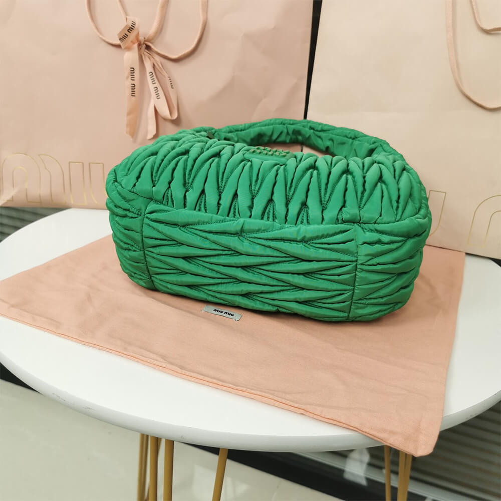 M1v wander matelasse regenerated nylon hobo bag