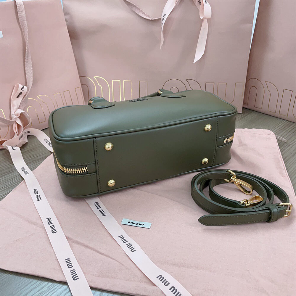 M1um1u Large Arcadie Leather Bag(HIGH-END GRADE)