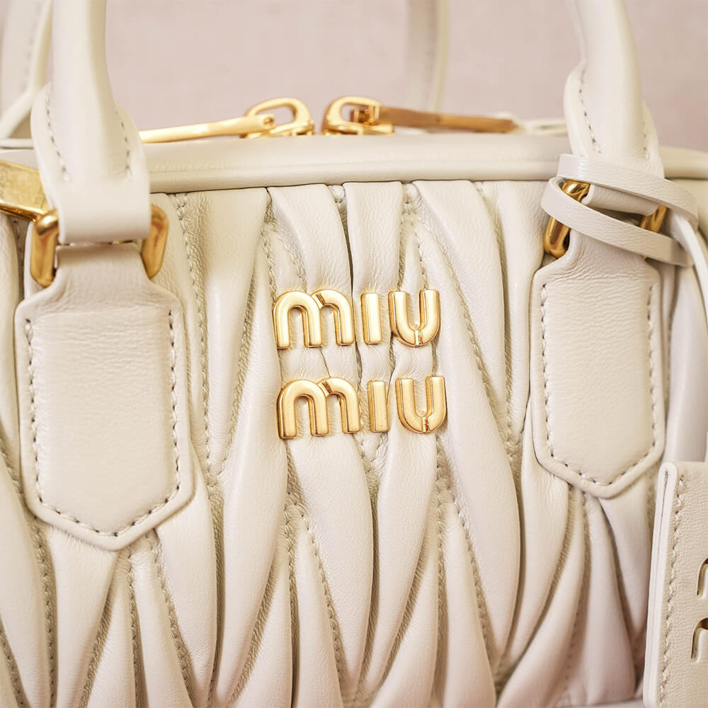 M1um1u Large Arcadie matelasse nappa Bag(HIGH-END GRADE)