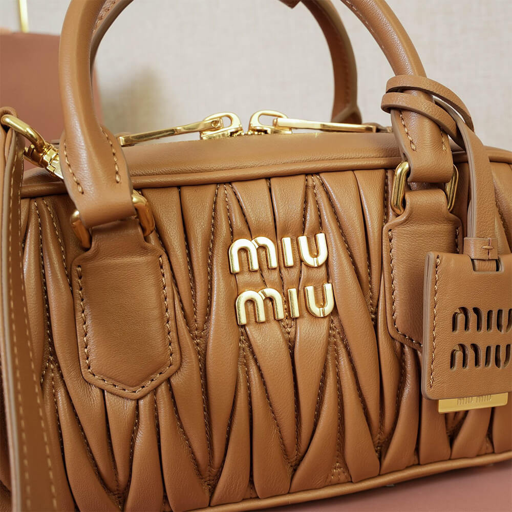 M1um1u Large Arcadie matelasse nappa Bag(HIGH-END GRADE)