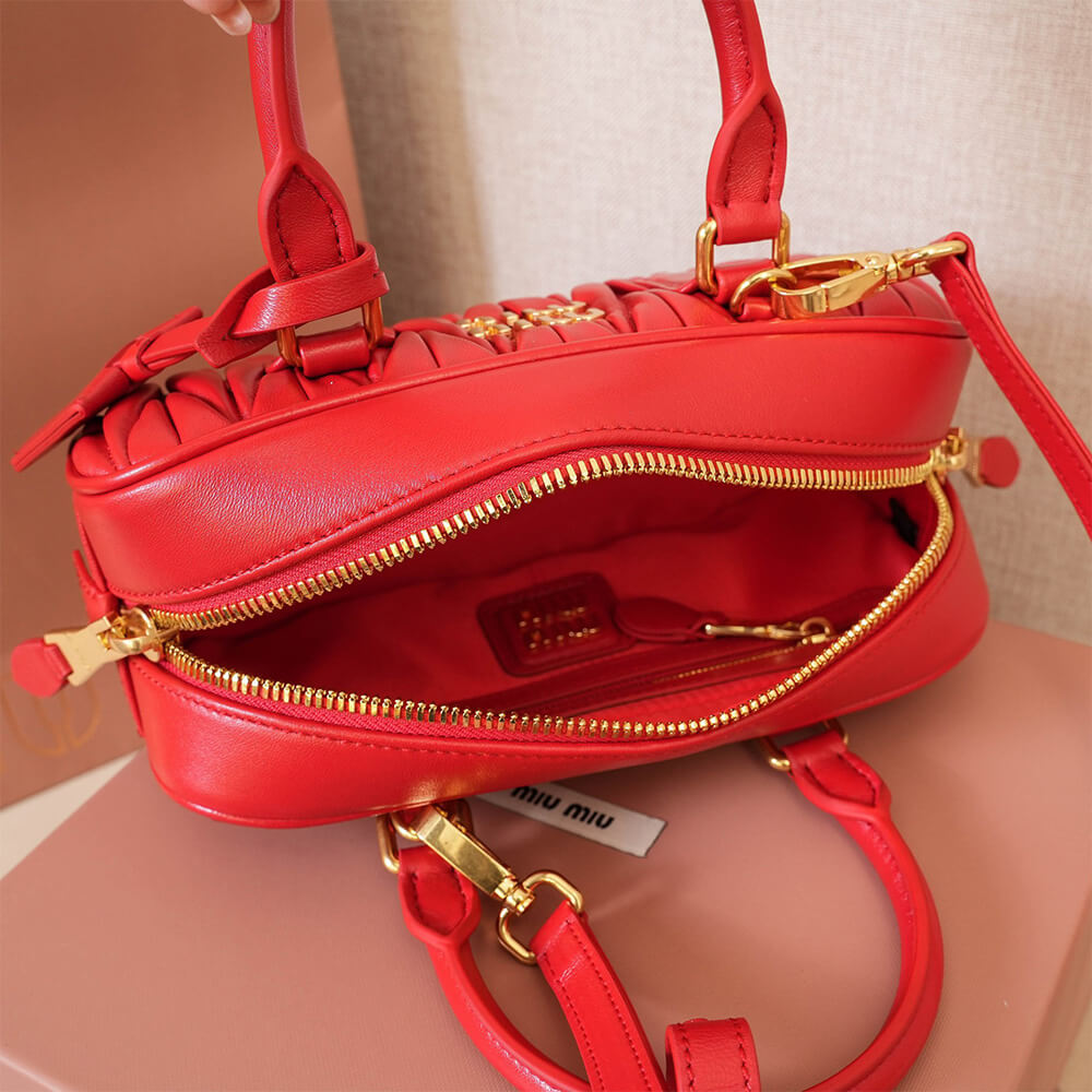 M1um1u Large Arcadie matelasse nappa Bag(HIGH-END GRADE)