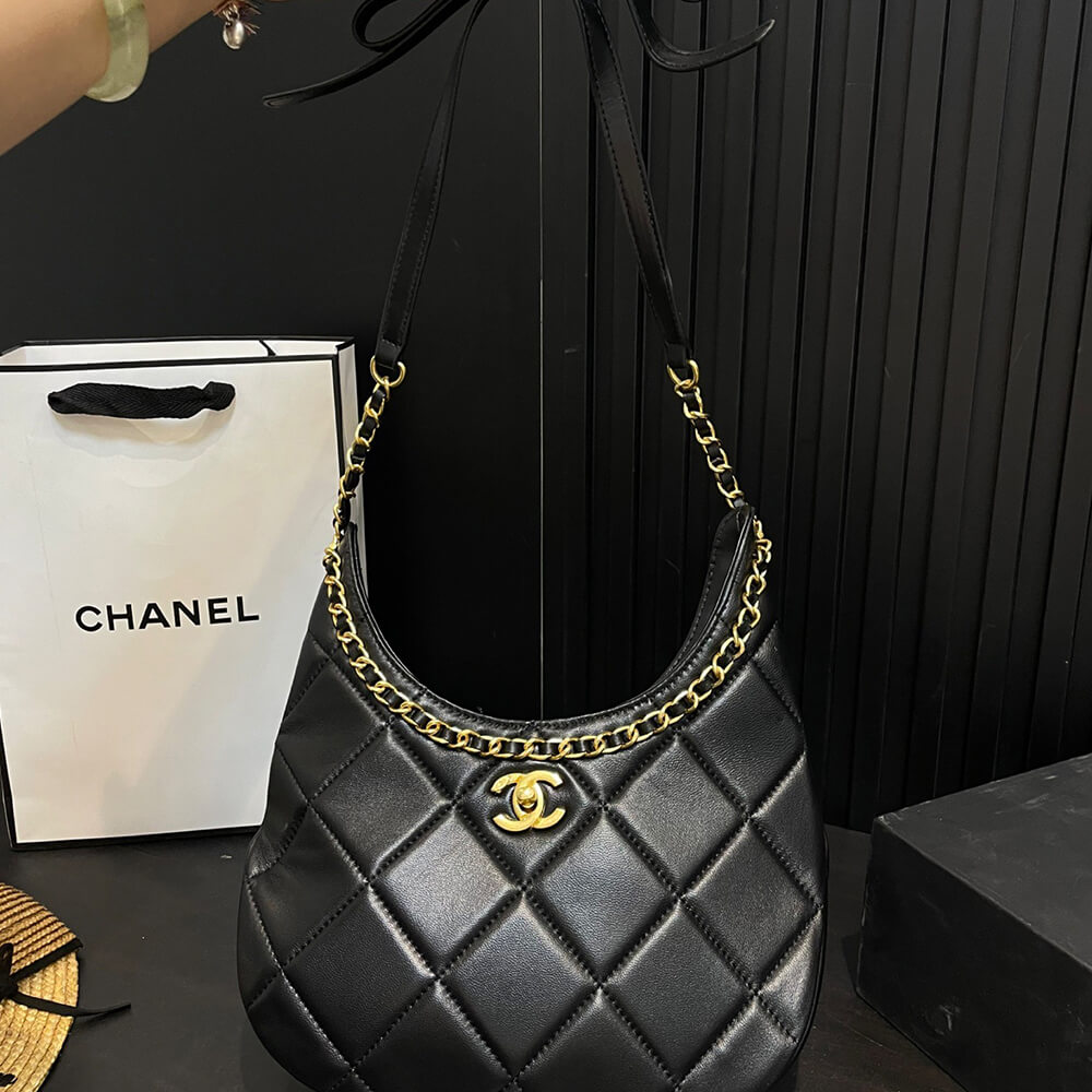Ch**el Hobo Handbag(HIGH-END GRADE)