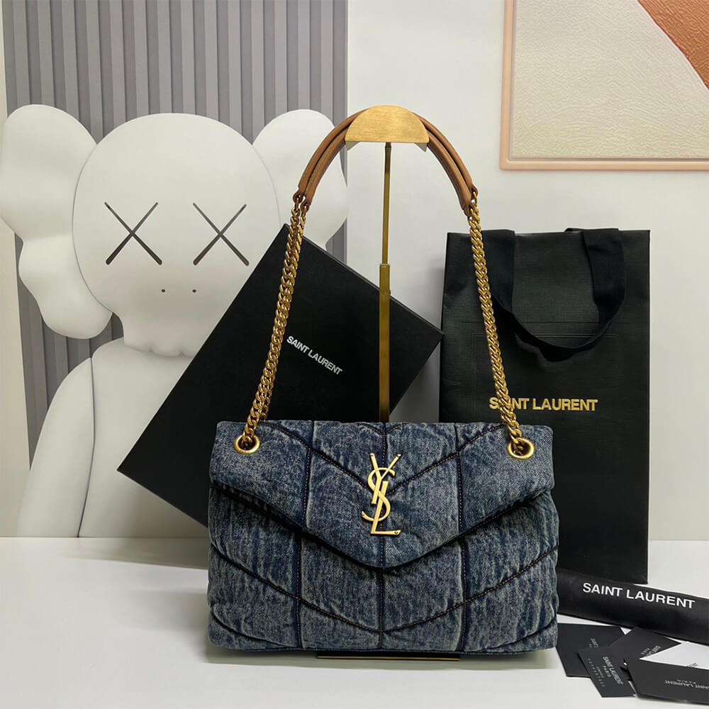 y51 puffer small in suede and De*1m