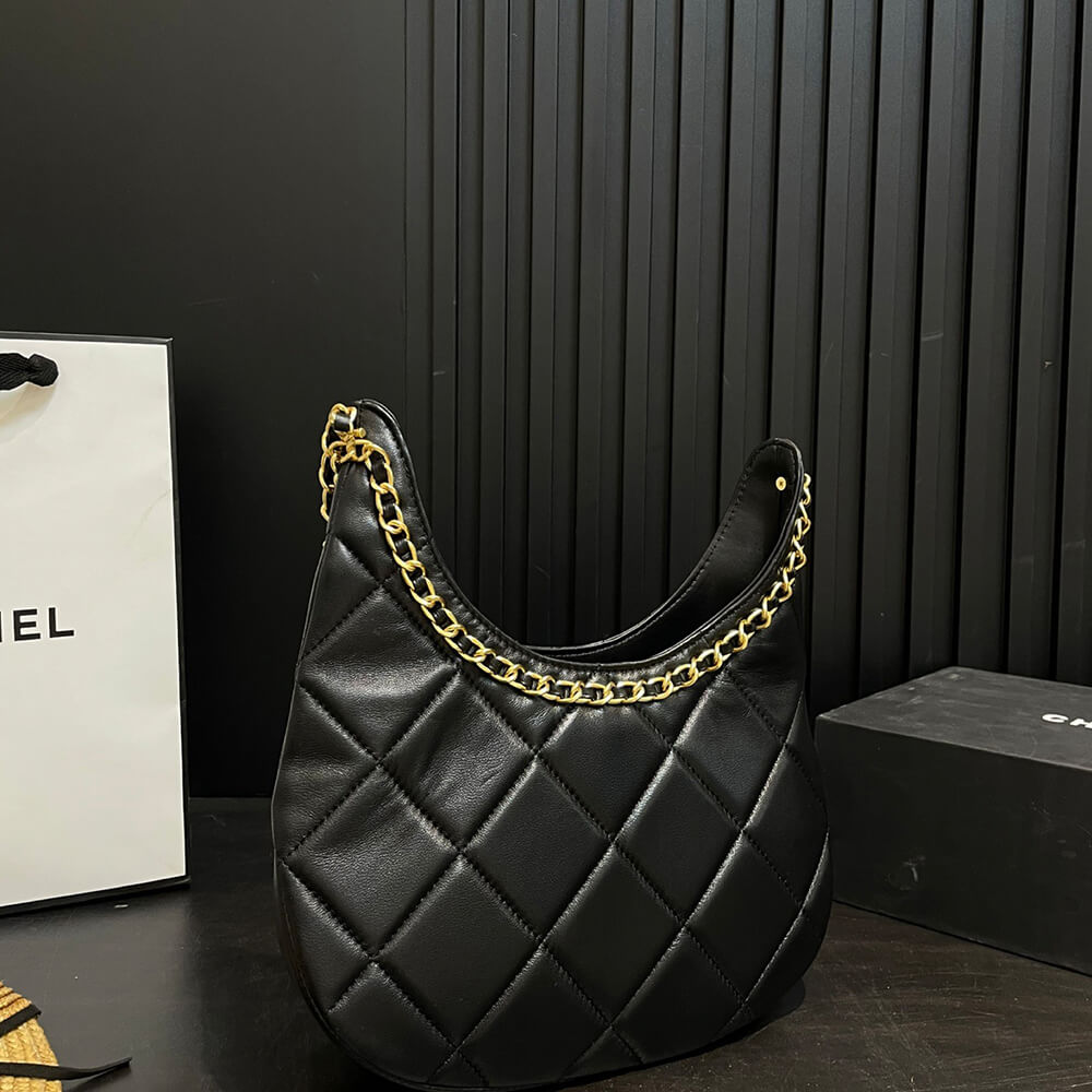 Ch**el Hobo Handbag(HIGH-END GRADE)