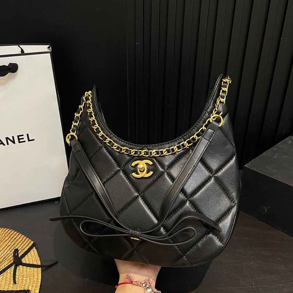 Ch**el Hobo Handbag(HIGH-END GRADE)