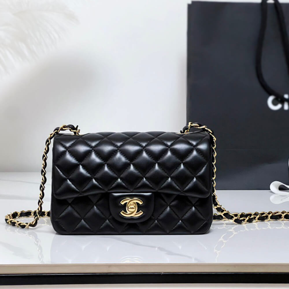 Ch**el MINI FLAP BAG(HIGH-END GRADE)