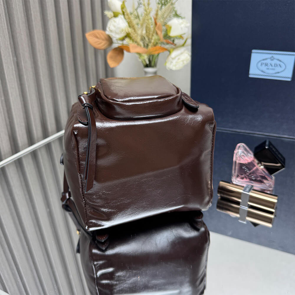 Pra*a Dangle leather top-handle mini-bag(HIGH-END GRADE)